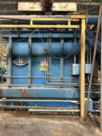Electric Furnace Co., gas fired radial tube tilting cover heating furnace, 5' 3" x 5" x 12' 6", 1500° - Image 2