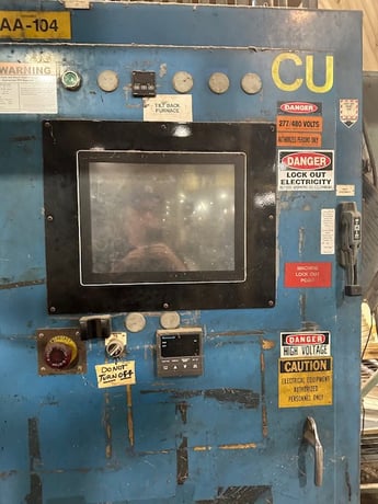 Electric Furnace Co., gas fired radial tube tilting cover heating furnace, 5' 3" x 5" x 12' 6", 1500° - Image 5