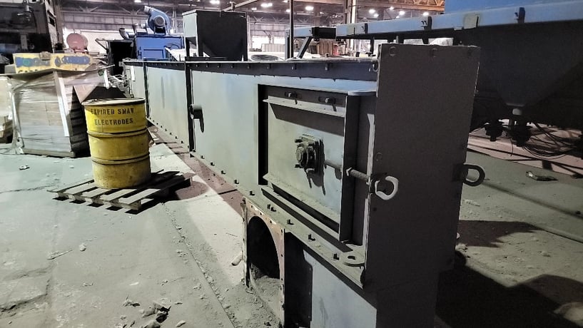 BCP Wheelabrator, 9-wheel autoblast machine with roll line, 2001 - Image 3
