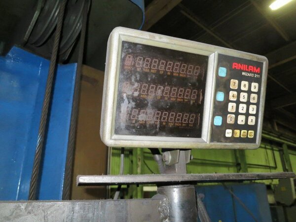 5" Union #BFP-130-5, Horizontal Boring Mill, Axis Digital Readout, Pendant Control, 31" Faving Head - Image 7