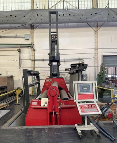 10' x 1-1/2" Davi #MCB-3045, Plate Roll w/ Leonardo Systems Cotnrol, 90 HP, 480 V., 2006 - Image 1