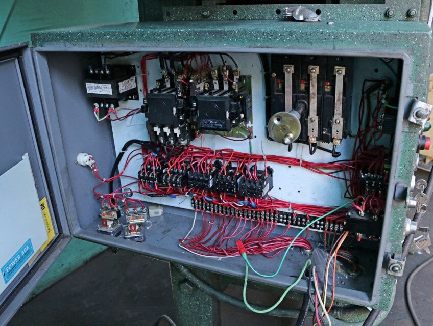 80 Ton, Rousselle #8SS40, Straight Side Press, 40" x 30" Between Post, 2" Stroke, 7.5 HP, 230 V., 1979 - Image 8