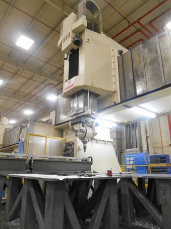 Rambaudi, 5" Axis vertical double column traveling gantry bridge mill w/nutatin spindle - Image 6