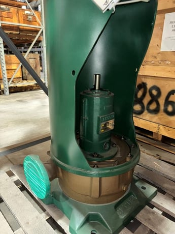 396 GPM @ 148' TDH, Azcue CM Series verticle centrifugal pump #80/33A evaporator brine pump, new, unused, 2007 - Image 1