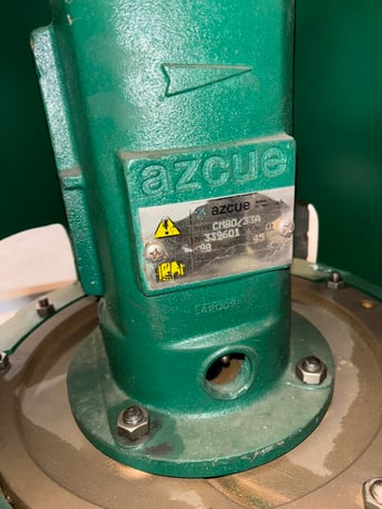 396 GPM @ 148' TDH, Azcue CM Series verticle centrifugal pump #80/33A evaporator brine pump, new, unused, 2007 - Image 2