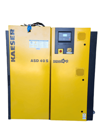 Kaeser #ASD-40S, Direct Drive Rotary Screw Air Compressor, 40 HP, 3550 RPM, 120 V., 3-Phase, 162 CFM @ 125 - Image 1