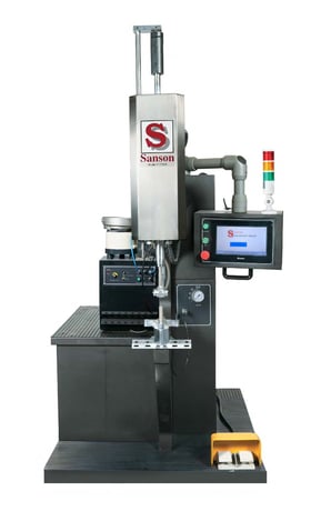 10 Ton, Sanson #2510A, hardware insertion press w/Autofeed, 25" throat - Image 1