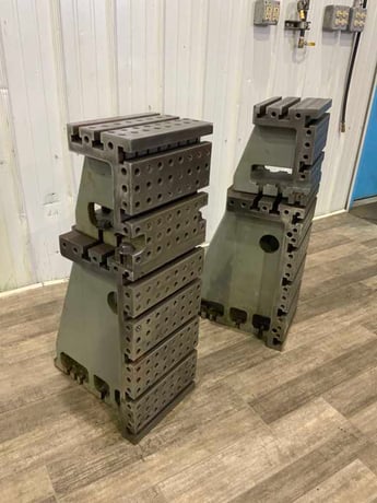 12" x 36" Stackable T-slotted angle plates, 1 set - Image 2