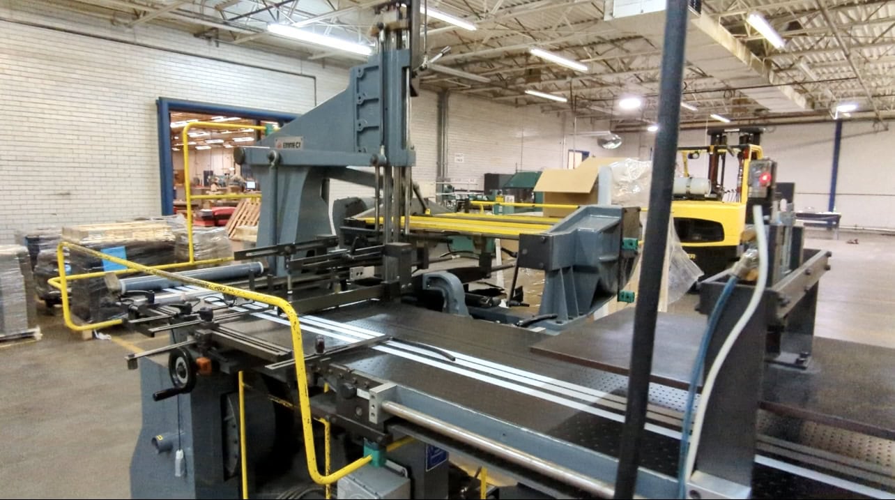 Emmeci #MC-92-HSB, Fully Automatic Rigid Box Line, Wrapper Discharge, 110 PSI - Image 6