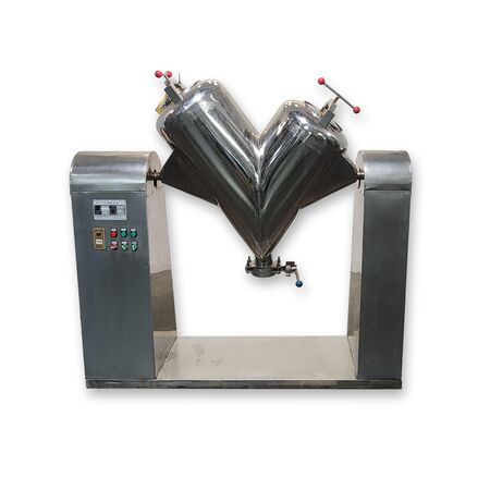 Stainless Steel V-cone lab blender laboratory mixer, .7 cu.ft. - Image 1