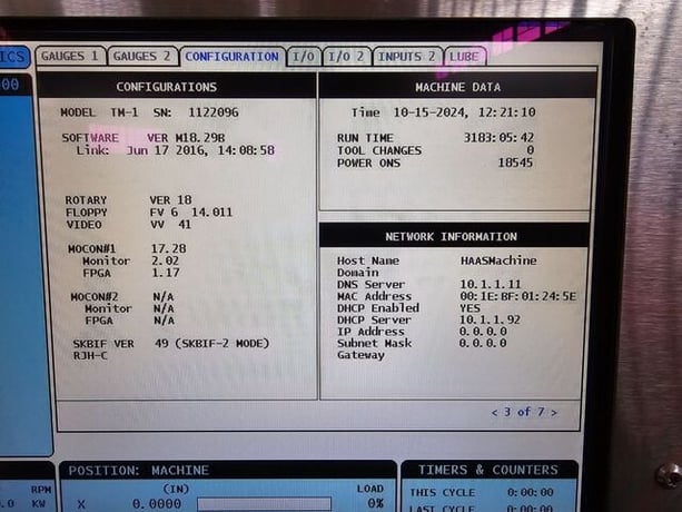 Haas #TM-1, vertical machining center, 10 automatic tool changer, 30" X, 12" Y, 16" Z, 4000 RPM, #40, 7.5 HP - Image 10