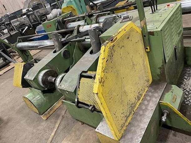 90" Shaftless floor pick up unwind stand, Pasaban, 60" diameter, pneumatic braking, edge guide - Image 4