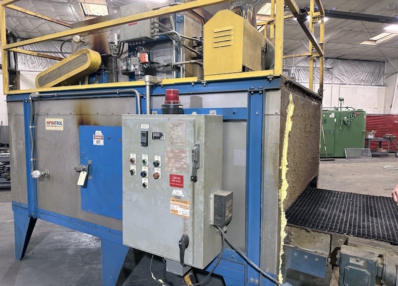48" width x 5" H x 120" L Infatrol, continuous flat wire belt furnace, 480 V., 400&deg;F, 400000 BTU, Future - Image 8