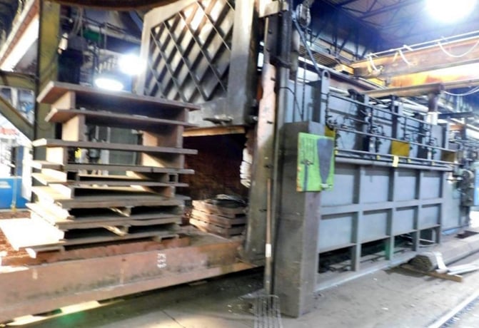 8.5' width x 17' D x 4' H, Coreco #9617, Car Bottom Furnace, 480 V., 1700°F, Honeywell Controls, Pyronics - Image 3
