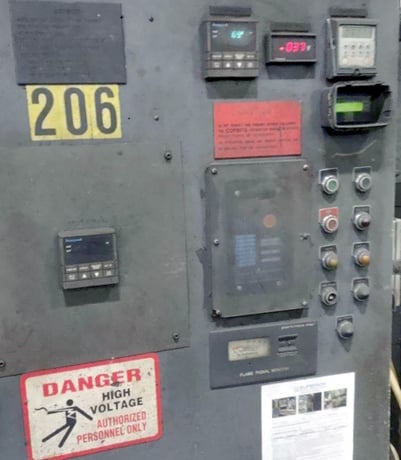8.5' width x 17' D x 4' H, Coreco #9617, Car Bottom Furnace, 480 V., 1700°F, Honeywell Controls, Pyronics - Image 7