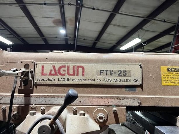 Lagun #FTV-2S, Vertical Milling Machine, 10" x 50" Table, 4200 RPM, 3 HP, 440 V., - Image 4