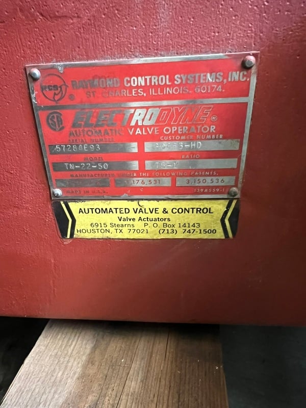 40" Limitorque valve actuator, Doerr electric torque motor, 220/440 V., 17/8.5 amp, new/unused - Image 3