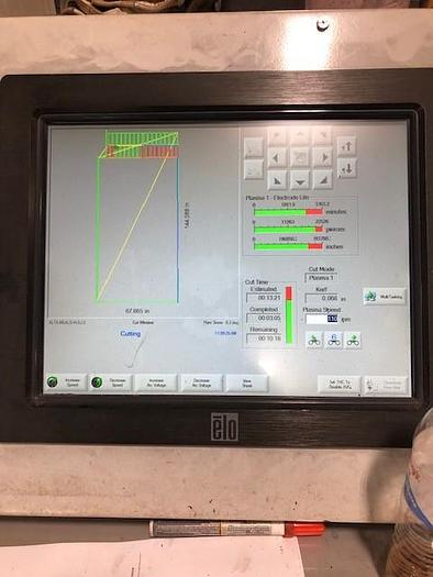 AKS #Accu-Kut, down draft plasma table, 8' x 24' cut capacity, Hypertherm EDGE Pro Control, HPR260HD Hy - Image 4