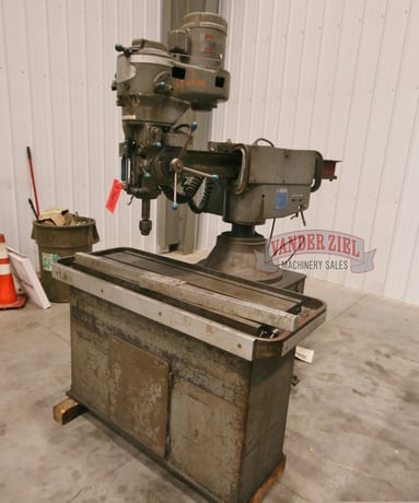 Wells Index #125, radial drill, sliding ram type, #3MT, 1.5 HP 2 speed - Image 2