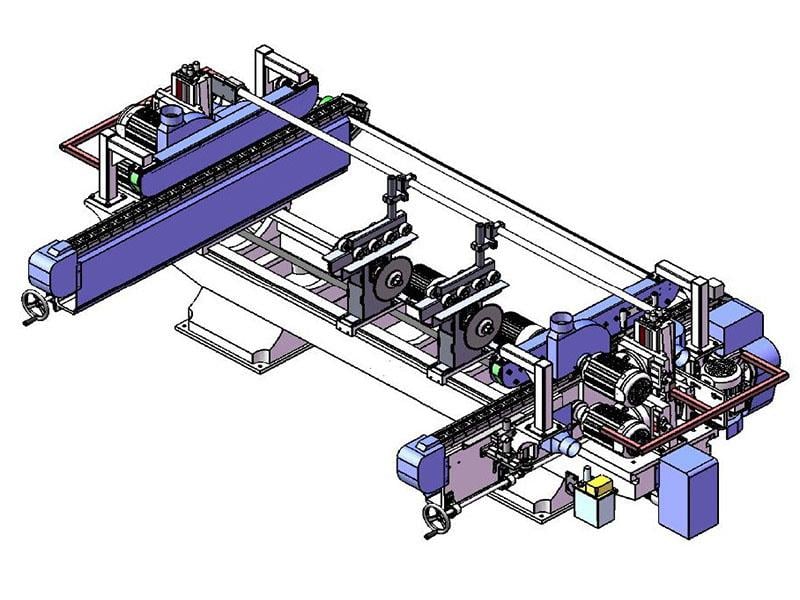 Cam-Wood #Set-42TS-SX, Double End Tenoner, 48" Capacity, 3600 RPM, 52 FPM, 1 HP, 460 V., 2026, new - Image 3