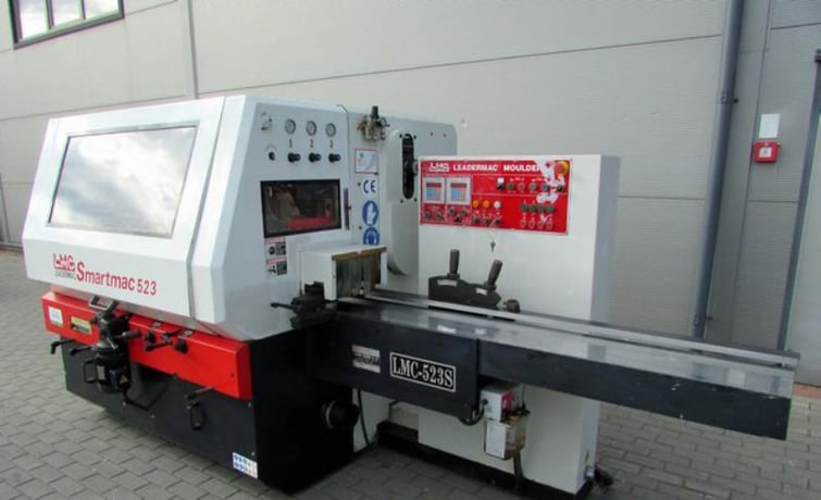 Leadermac #Smartmax-523, Moulder, 5-Head, 6000 RPM, 78 FPM Feed Speed, 6' 7" Infeed Table, 400 V., 2000 - Image 4