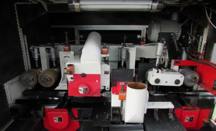 Leadermac #Smartmax-523, Moulder, 5-Head, 6000 RPM, 78 FPM Feed Speed, 6' 7" Infeed Table, 400 V., 2000 - Image 10