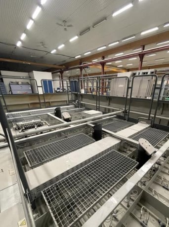 94.5" x 189" Glaston #RC-200-2448, Flat Glass Tempering Furnace, 715&deg;C, Ind & Outfeeds, Quenching Station - Image 7