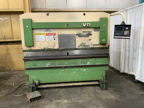 60 Ton, LVD #PPBL 60/25, Hydraulic Press Brake, 80.7" between housing, 8" Throat, 3.9" Stroke, 6.4 HP, 100" OA - Image 9