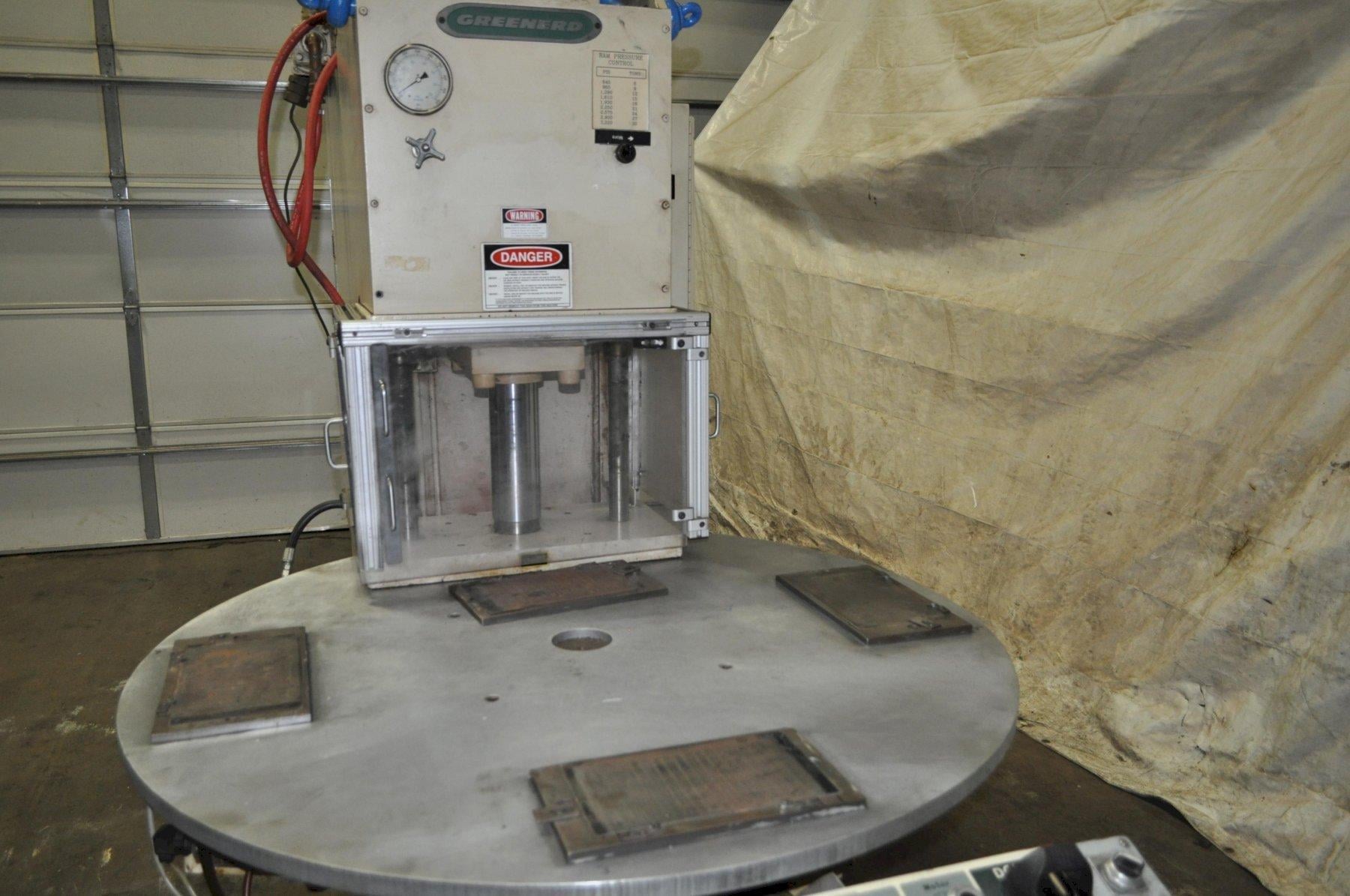 30 Ton, Greenerd #HCA-30-30L8, hydraulic press, 15" stroke, 20" daylight, 10" throat, 24" x13" bed, 120 - Image 4