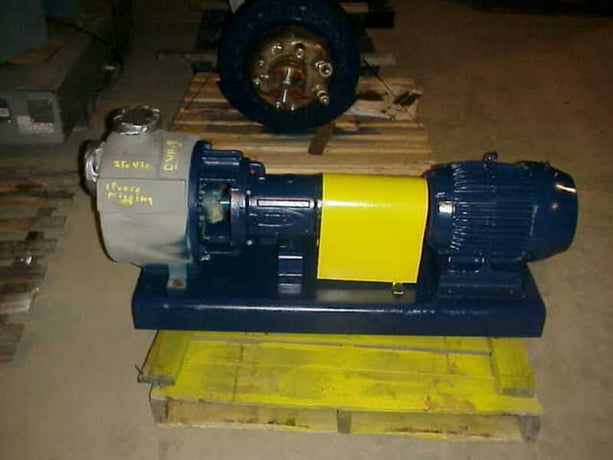 Durco #Mark-II, Stainless Steel recessed impeller/self priming pump, 10 HP, 460 V., 3510 RPM, Fr.215T - Image 1