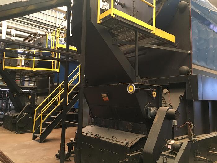 500 HP Hurst, Biomass Wood Boiler, 15 psi, w/185 ton bin, 2007 - Image 9