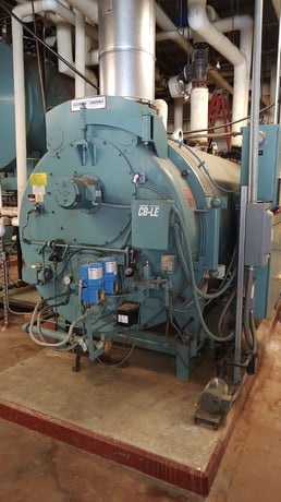 125 HP Cleaver-Brooks #CBLE-200-125-150, Steam Boiler, Natural Gas/Oil, 150 psi, 5103000 BTU/hr., 2009 - Image 1