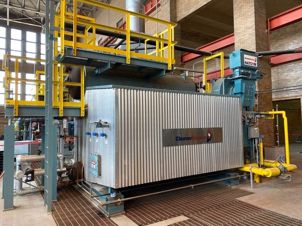 20000 PPH Cleaver-Brooks #NB-100D-35, Water Tube Boiler, 600 HP, 1606 sq.ft., 250 psi, 2013 - Image 1