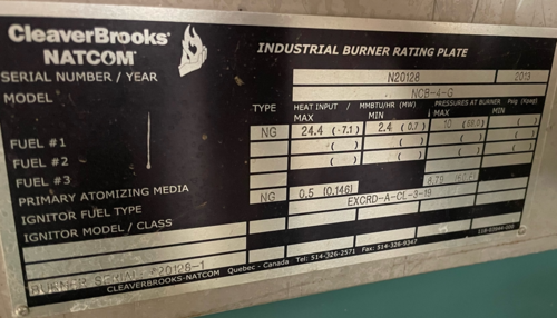 20000 PPH Cleaver-Brooks #NB-100D-35, Water Tube Boiler, 600 HP, 1606 sq.ft., 250 psi, 2013 - Image 9