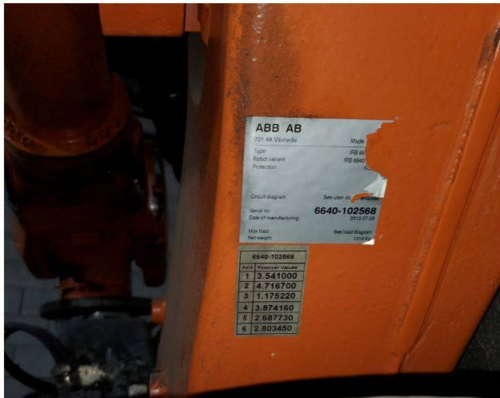 ABB, IRB 6640, Industrial Robot, High pressure cleaning/deburring - Image 3