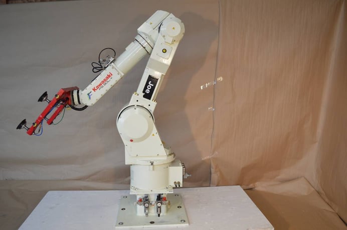 Kawasaki, FS030L E, Robot with " D+" (D Plus) Controller, 6 axis, 66 lbs. capacity, teach pendant, 2008 - Image 5