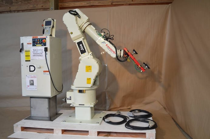 Kawasaki, FS030L E, Robot with " D+" (D Plus) Controller, 6 axis, 66 lbs. capacity, teach pendant, 2008 - Image 6