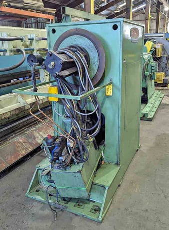 32" x .078" Atkin, Cut-To-Length line, 11000 lb., 32" W, 60" OD, 16"-20" ID, 140 FPM, 42" passline, 1996 - Image 8