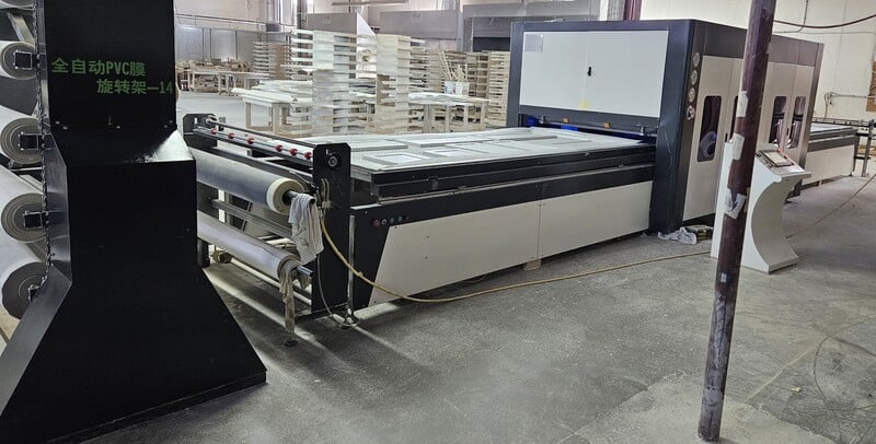 5 x 10 Membrane Press with Multi-roll PVC foil dispenser, 2021 - Image 2