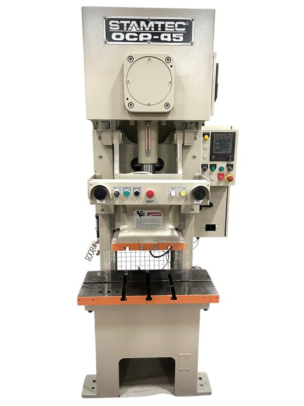 50 Ton, Stamtec #OCP-45, C-Frame Press, 3.2" stroke, 33.5" x 14.2" bed, 130 SPM, 480 V., 2014 - Image 2