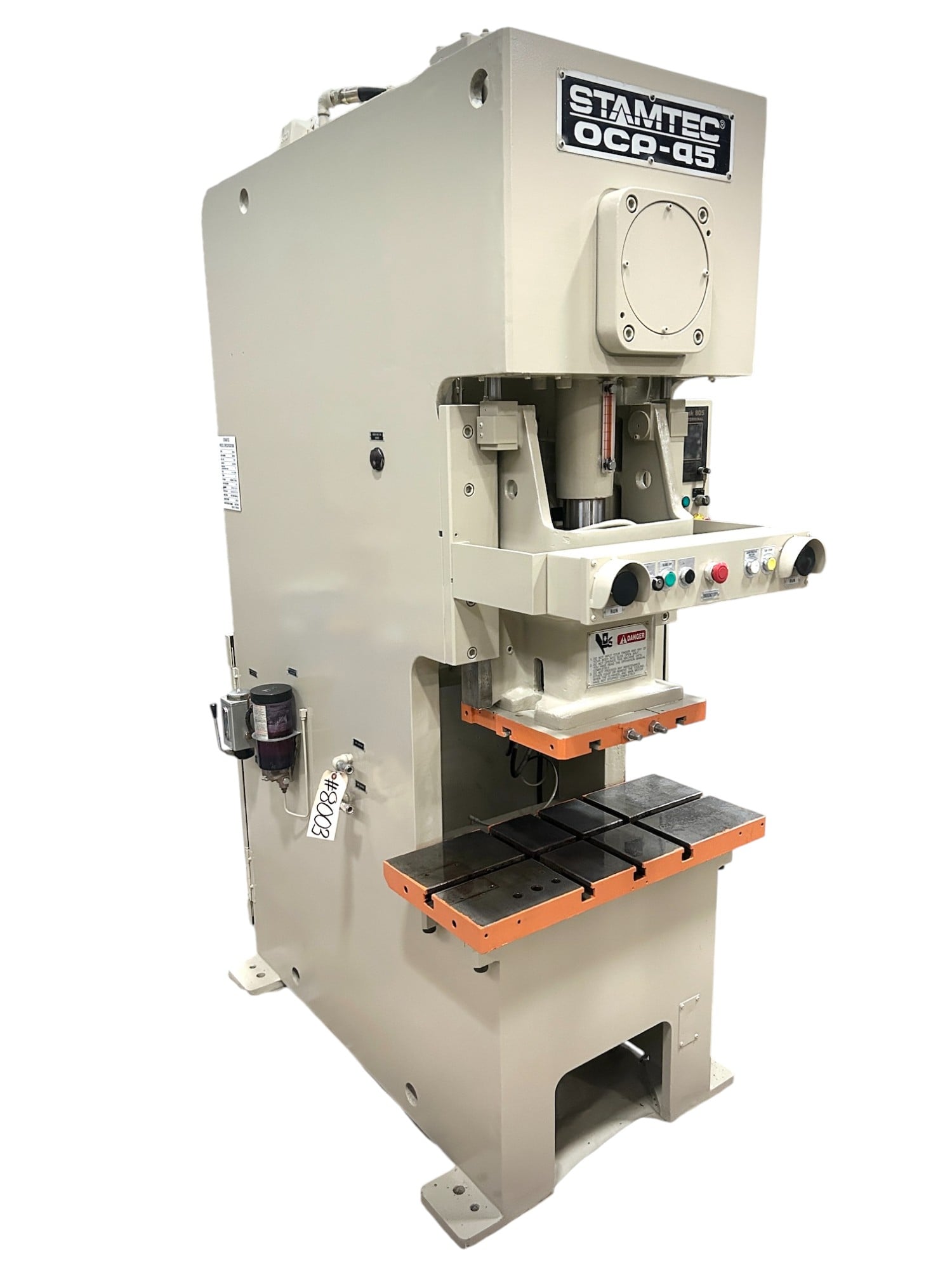 50 Ton, Stamtec #OCP-45, C-Frame Press, 3.2" stroke, 33.5" x 14.2" bed, 130 SPM, 480 V., 2014 - Image 3