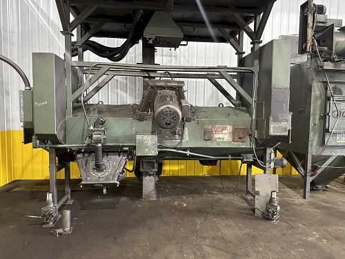 BCP #A4-7620, 3-wheel pass through blast machine, reclaim & dust collector, 60 HP, 1997 - Image 8