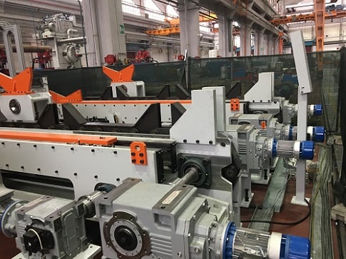 Galdabini #Twin-3000, 300 ton automatic pipe straightening machine, 5.5"-48" pipe diameter - Image 7