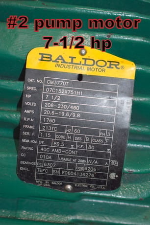30 HP & 7 1/2 HP Hydraulic power pack with 2 hydraulic pumps, 3500 psi., air cooler & accumulator - Image 10