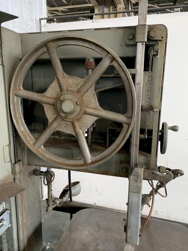 18" Grob #NS18, Vertical Bandsaw, 18" throat, 24" x 24" table, 2030 FPM, Welding & Grinding Attatchment - Image 8