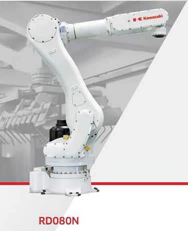 Kawasaki, RD080N, 5-Axis palletizing robot w/E03 Control, Teach pendant, cables, warranty, brand new, #105189 - Image 1