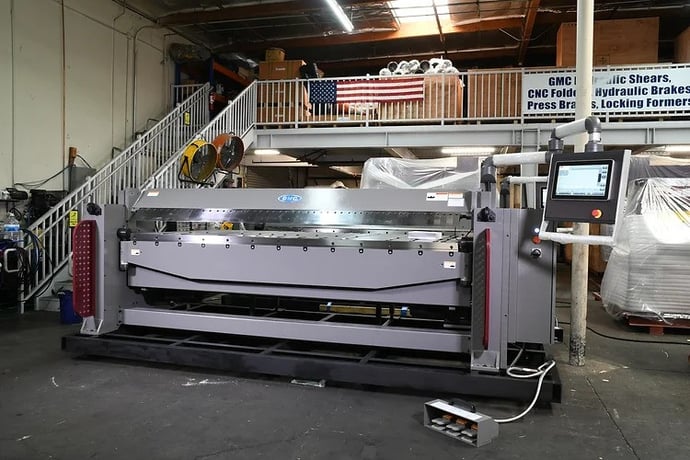 120" GMC #EFM-1014CNC, CNC Folding Machine, 48" CNC Back Gauge - Image 2