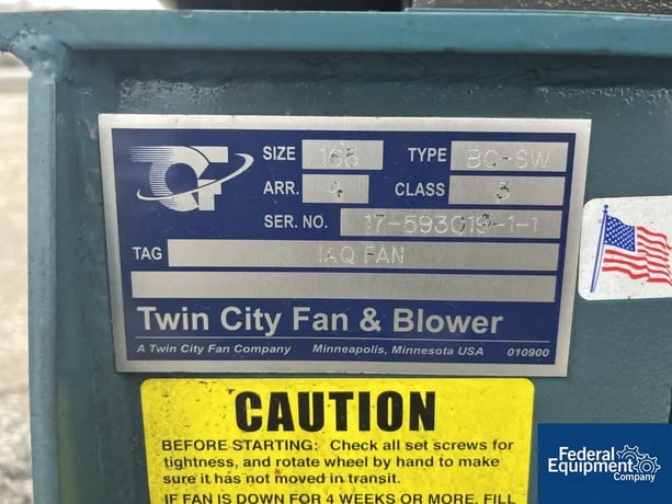 Twin City #BC-SW, Fan & Blower, 3510 RPM, 460 V. - Image 2