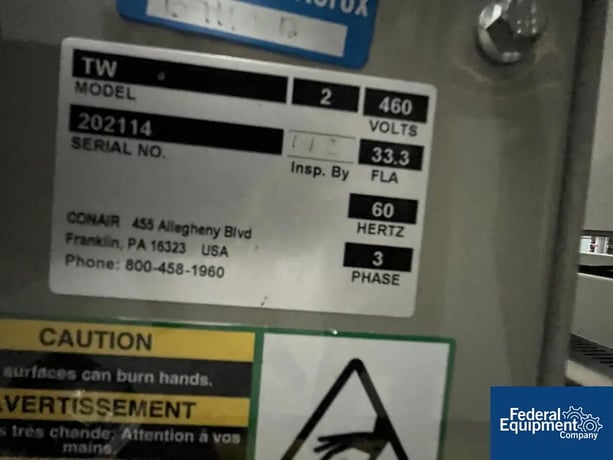 24 kW Conair #Tw2, Thermolator, 460 V., Single Zone, Tw-2 Microprocessor - Image 2