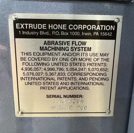 Extrude Hone #8/6-Vector-200 Special, 860 PSI Extrusion Pressure, AB Micrologix 1200, 2003 - Image 10
